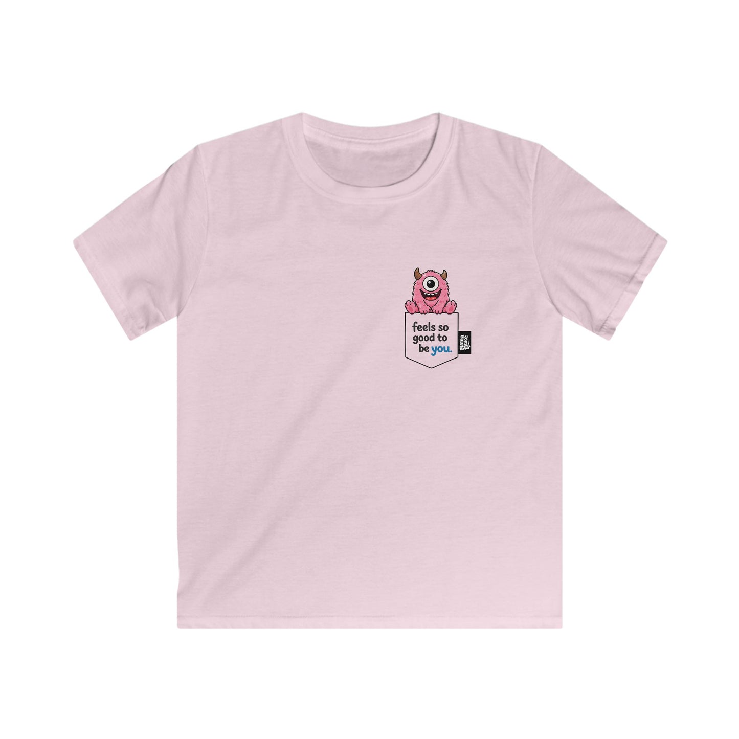 Kids Pocket (Monster) Tee - White/Color