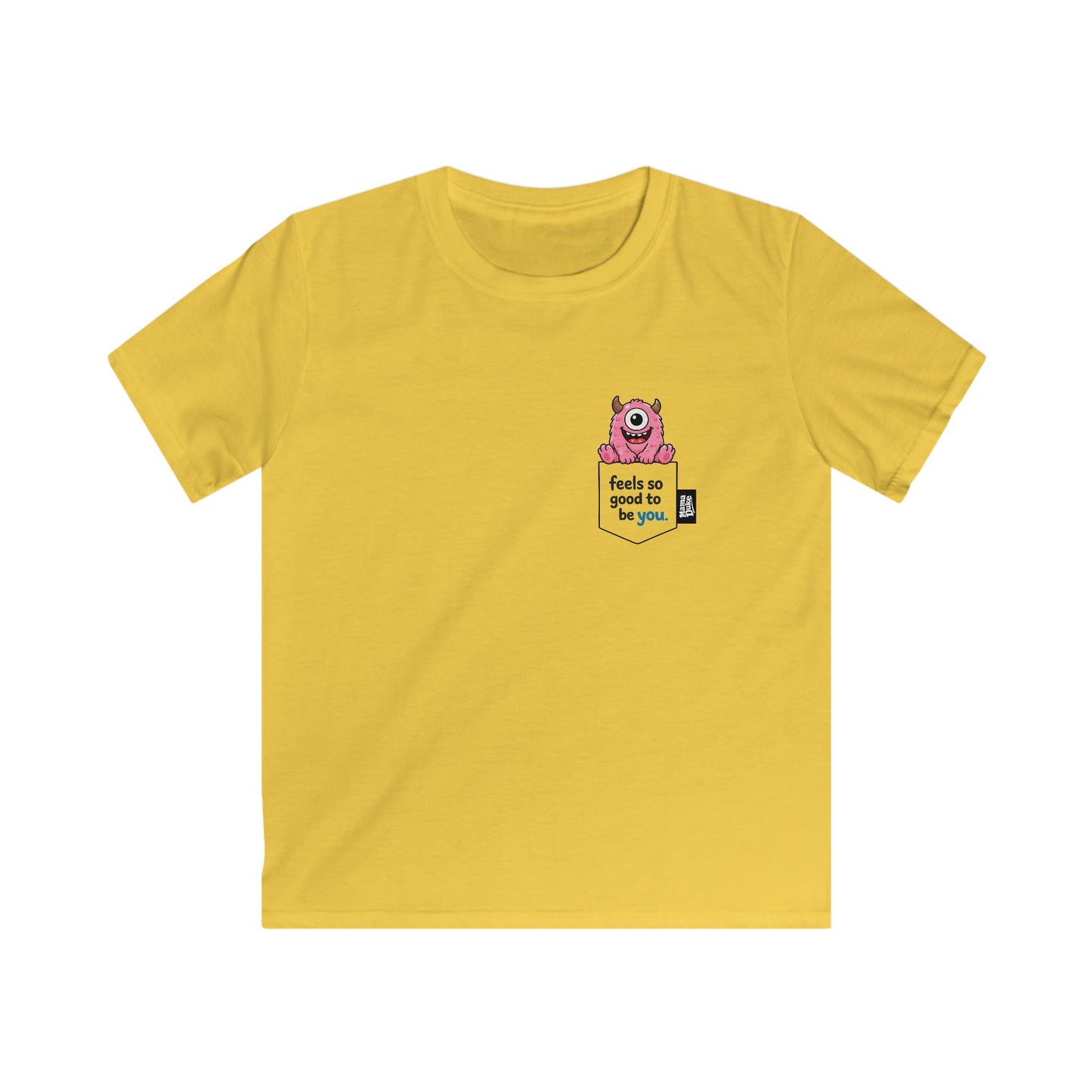 Kids Pocket (Monster) Tee - White/Color