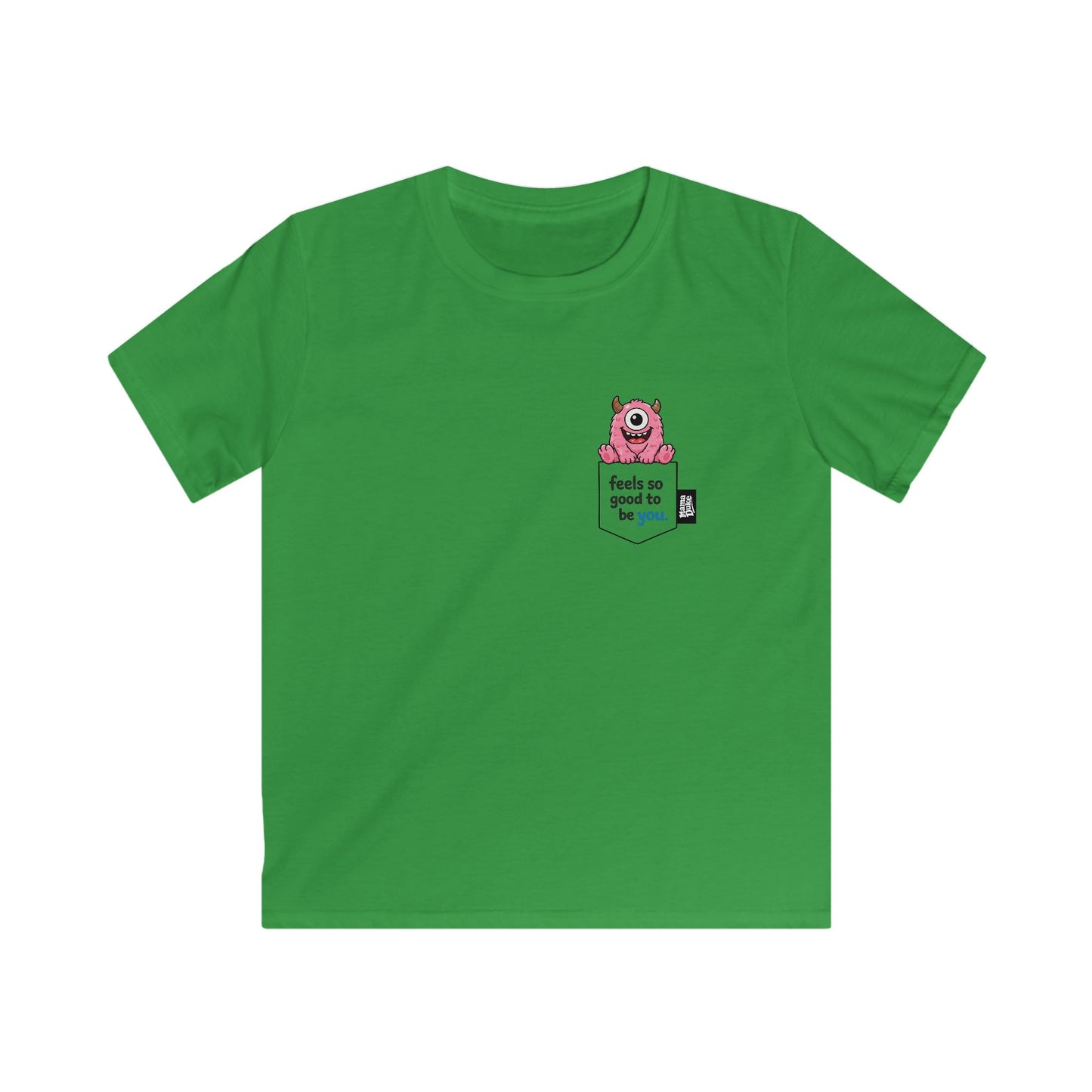 Kids Pocket (Monster) Tee - White/Color