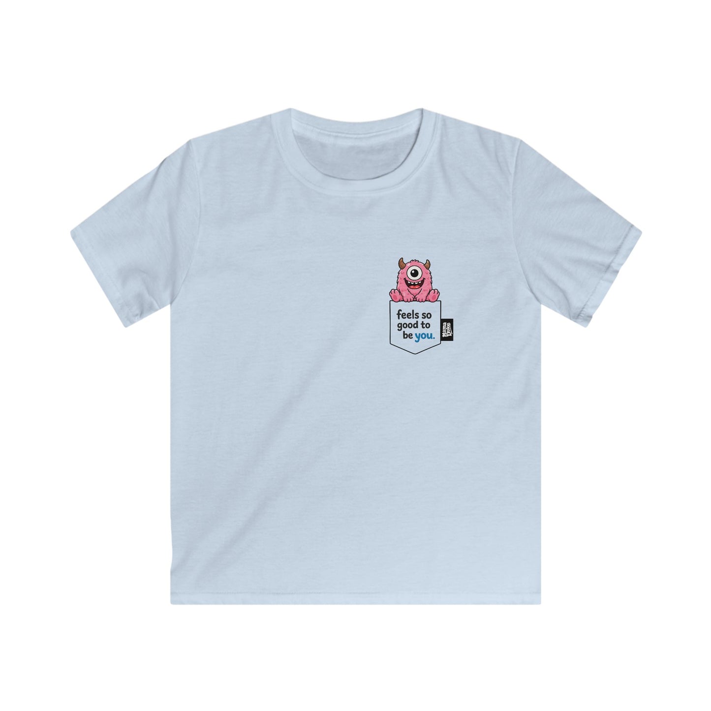 Kids Pocket (Monster) Tee - White/Color