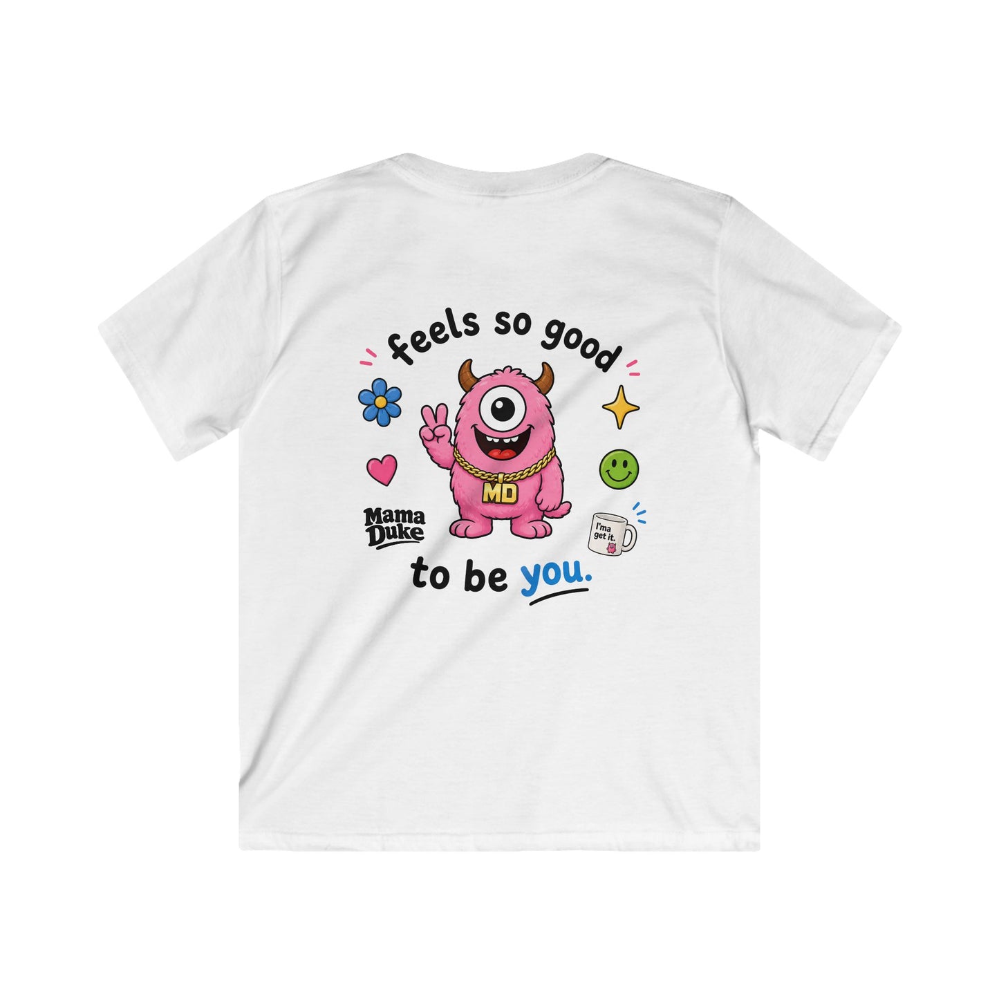 Kids Pocket (Monster) Tee - White/Color