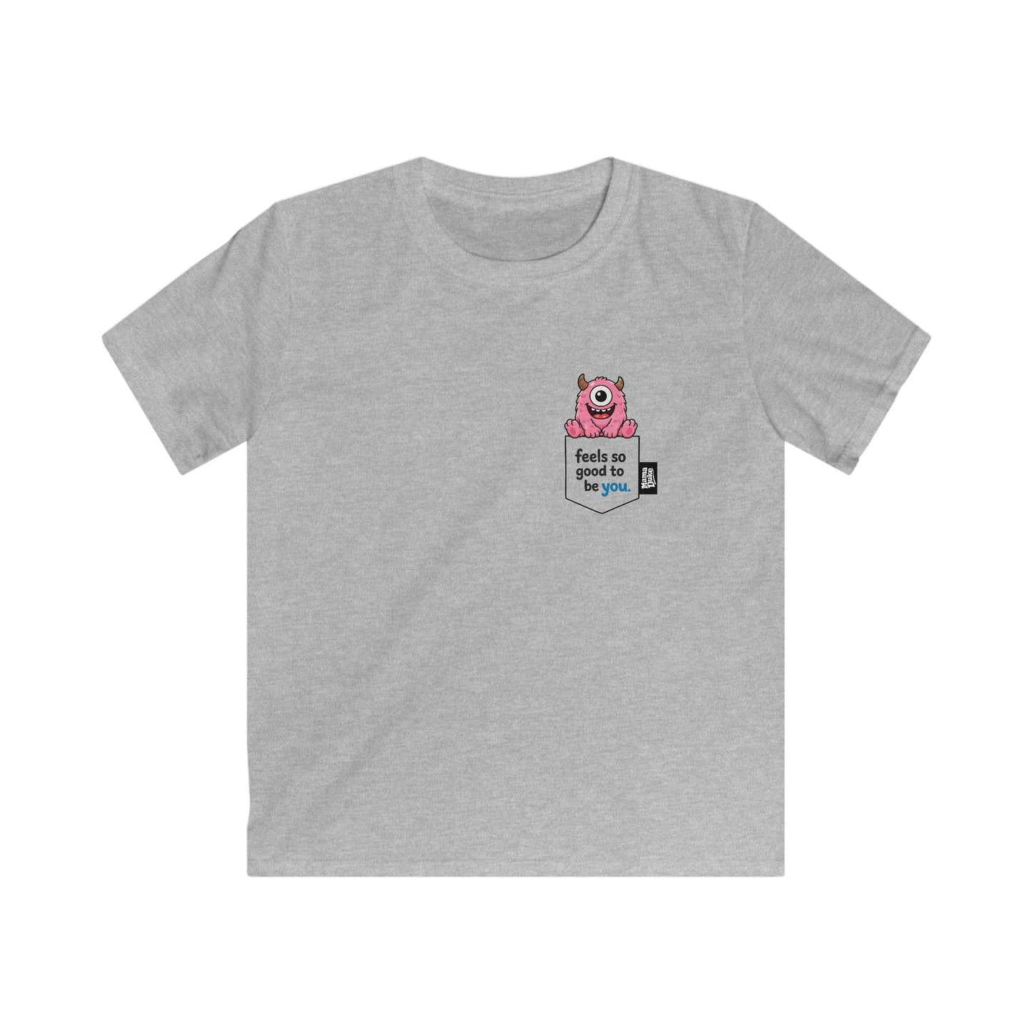 Kids Pocket (Monster) Tee - White/Color